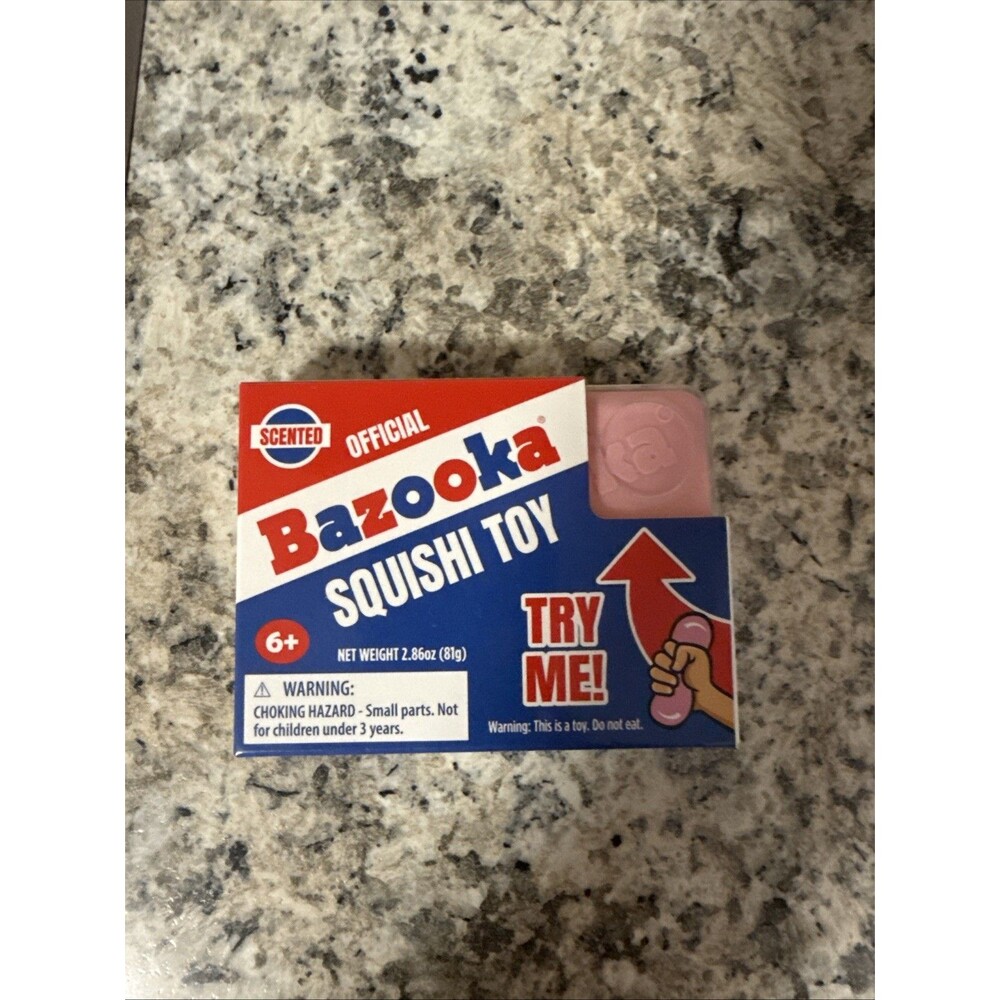 Bazooka Gum Squishy Toy by Incredible Toys, Scented, Block of Gum Squeeze Fidget